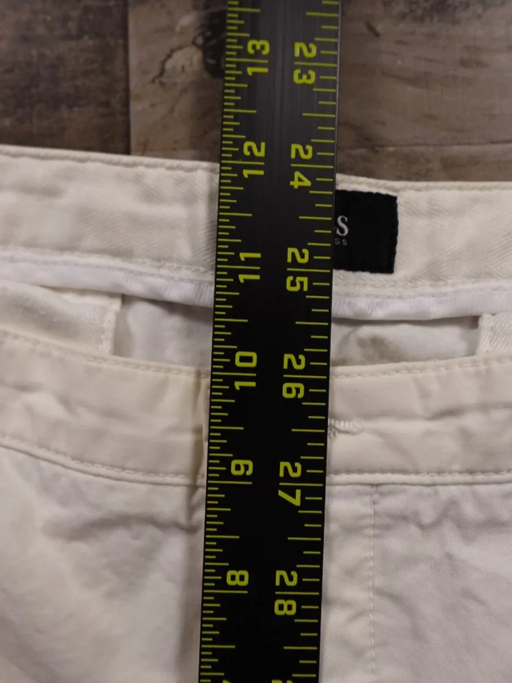 Hugo Boss Rice Slim Fit Chino Pants Men’s 36R White Designer Casual Preppy FAIR